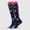 Multicolor, variant on Women's Nylon Compression Socks, Cute Cartoon Animal Print Knee High Socks, Light Support for Travel, Sports, Nurse. Multicolor M