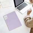 thumbnail image 6 of 3 Ring Binder 1 Inch Clear Cover Folder, Purple Planner Binder with Metal Corners, 12.60 x 9.80 in, 6 of 8