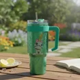 thumbnail image 4 of Termo Acero Inox Doble Pared 1.2 L Trapos Verde, Stitch, 4 of 9