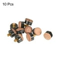 thumbnail image 3 of Uxcell 12mm Dia Screw on Pool Cue Tips Replacement Pool Stick Tips Accessories Brown 10 Pack, 3 of 5