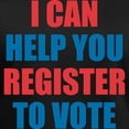 thumbnail image 3 of CafePress - I CAN HELP YOU REGISTER TO VOTE VOLUNTEER VOTER T - Women's V-Neck Dark T-Shirt, 3 of 4