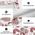 thumbnail image 6 of Botanical Red Outdoor Rug for Patio/Deck/Porch, Non-Slip Large Area Rug 3 x 5 Ft, Vintage Ferns Herbs Country Plant Leaf Indoor Outdoor Rugs Washable Area Rugs, Reversible Camping Rug Carpet Runner, 6 of 8