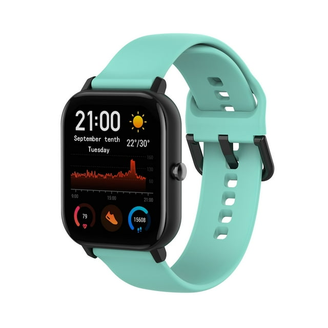 Hearth & Gear Silicone Sports Sweat Proof Solid Color Watch Band With Convenient Adjustment And Wide Compatibility Compatible With Smartwatch Large Face Digital Watch Automatic for Men Metal for Men