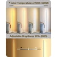 thumbnail image 5 of EDISHINE 57.5" Dimmable Modern Floor Lamp for Living Room with Remote, 1 Pack, Silver, 5 of 7