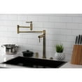 thumbnail image 2 of Kingston Brass KS8703DL Concord Deck Mount Pot Filler Faucet, Antique Brass, 2 of 8