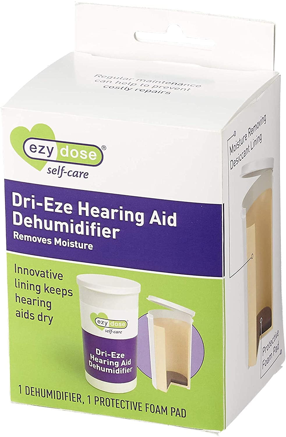 Ezy Dose Dehumidifier for Hearing Aid Cleaning,Small Container for Home