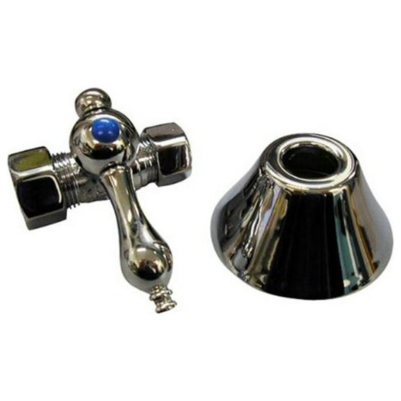 BarclayStraight Stop w/flange, 1/2"