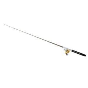 Rode de pêche et Reel Combo, Mini Poche portable Pôle télescopique, Surf Casting Rod, pour les passionnés de pêche, Convient pour bateau, Dam, Pêche sur glace