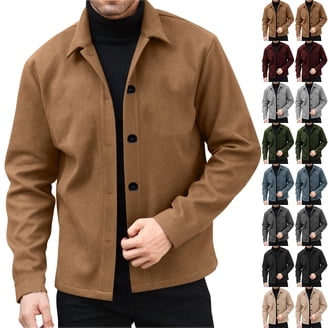safuny Mens Lightweight Jackets Full Zip Business Casual Lapel