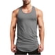 thumbnail image 2 of pstuiky Camisetas sin mangas para hombre, Camiseta de tirantes vintage de color liso para hombre, estilo casual, deportiva, transpirable, con cuello redondo Camisas para hombres m, 2 of 8