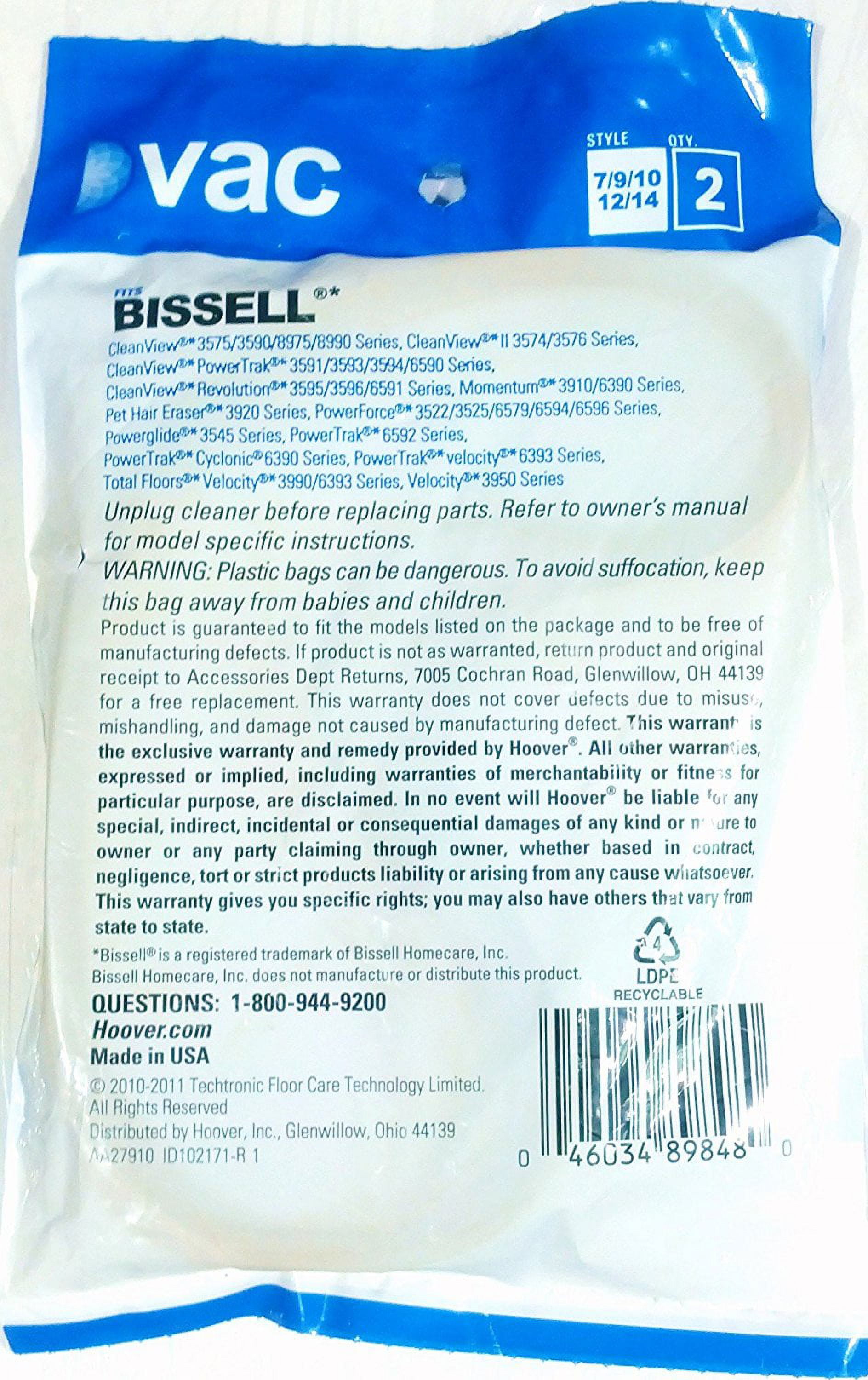 BISSELL Vacuum Style 7 9 10 12 14 Belts