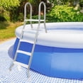 thumbnail image 1 of Costway 75.6" Above Ground Pool Ladder with Top Platform Non-slip Steps & Rounded Handrails, 1 of 10