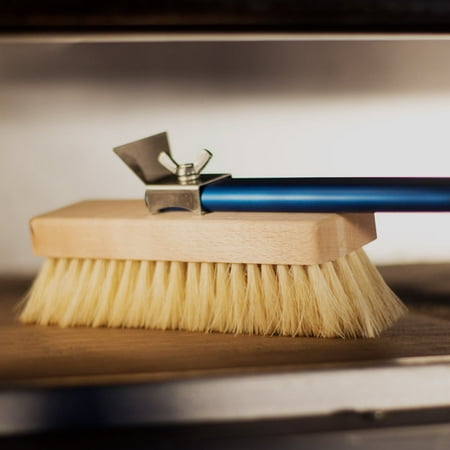 Gi Metal Ac Spt 120 50 Swivel Brass Bristle Round Pizza Oven Brush