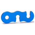 thumbnail image 3 of CHAO Tensor de cuerda de leva (azul), tienda de campaña de aluminio Tensor de corredor Guyline accesorios de cuerda para toldo hebilla de cuerda abierta de tres ojos, 3 of 5