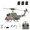 Shark Mouth, variant on RC ERA C032 UH-1 Huey 6CH RC Helicopter for Adults, Flybarless Gyro Stabilized with Optical Flow & TOF, One-Key 3D Inverted, Brushless, Remote Control Helicopter Hobby (Pink-3 Battery)