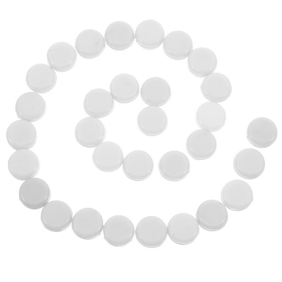 GAXIRE 50PCS White Plastic Noise Maker Rattle Boxes for Sensory Development and Pet Playtime Toys