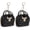 Black, variant on Mini Tote Bag Keychain, Cute Coin Purse Keychain PU Leather Backpack Charm Tiny with Zipper for Women Makeup Card Data Key Cable Organizer, White -