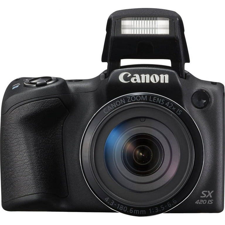 Restored Canon 1068C001 PowerShot SX420 IS (Black) with 42x