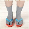 thumbnail image 4 of Kiibsot 6 Pairs Split Toe Socks Frilly Tabi Cotton Sandal Socks for Men Women, 4 of 5