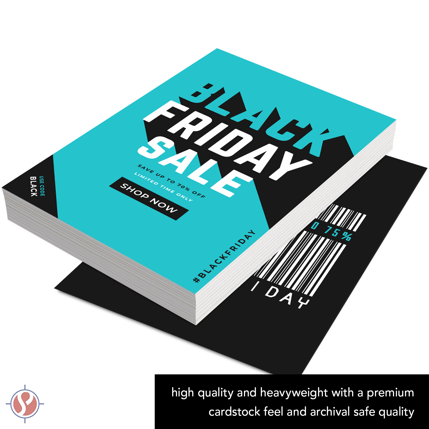 Half Letter Size Cardstock – Great for Business Documents, Letters, Arts, Prints and Crafts, Printing and Writing | 8.5” x 5.5” | Bright White 65lb Cover (176gsm) Card Stock | 100 Sheets per Pack