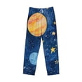 thumbnail image 6 of Uemuo Planets And Stars1 Pattern Men's Wide Leg Palazzo Lounge Pants with Pockets Light Weight Loose Comfy Casual Pajama Pants-Small, 6 of 9
