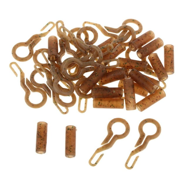 10 Pcs Accesorio de Pesca con Tapa Caja Tubos Clips Ganchos Aparejos de Pesca