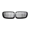 thumbnail image 2 of Parrillas negras parachoques delantero de admisión de riñon Parrilla de doble línea para BMW X5 E70 X6 E71 X6M 2007-2013 ABS parrillas negras, 2 of 9