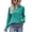 2# Green cheap stuff under 5 dollars, variant on Dyegold Long Sleeve Tunic Tops For Women Dressy Casual Loose Blouses Solid V Neck Button Up T-Shirts Fashion Fall Pullovers
