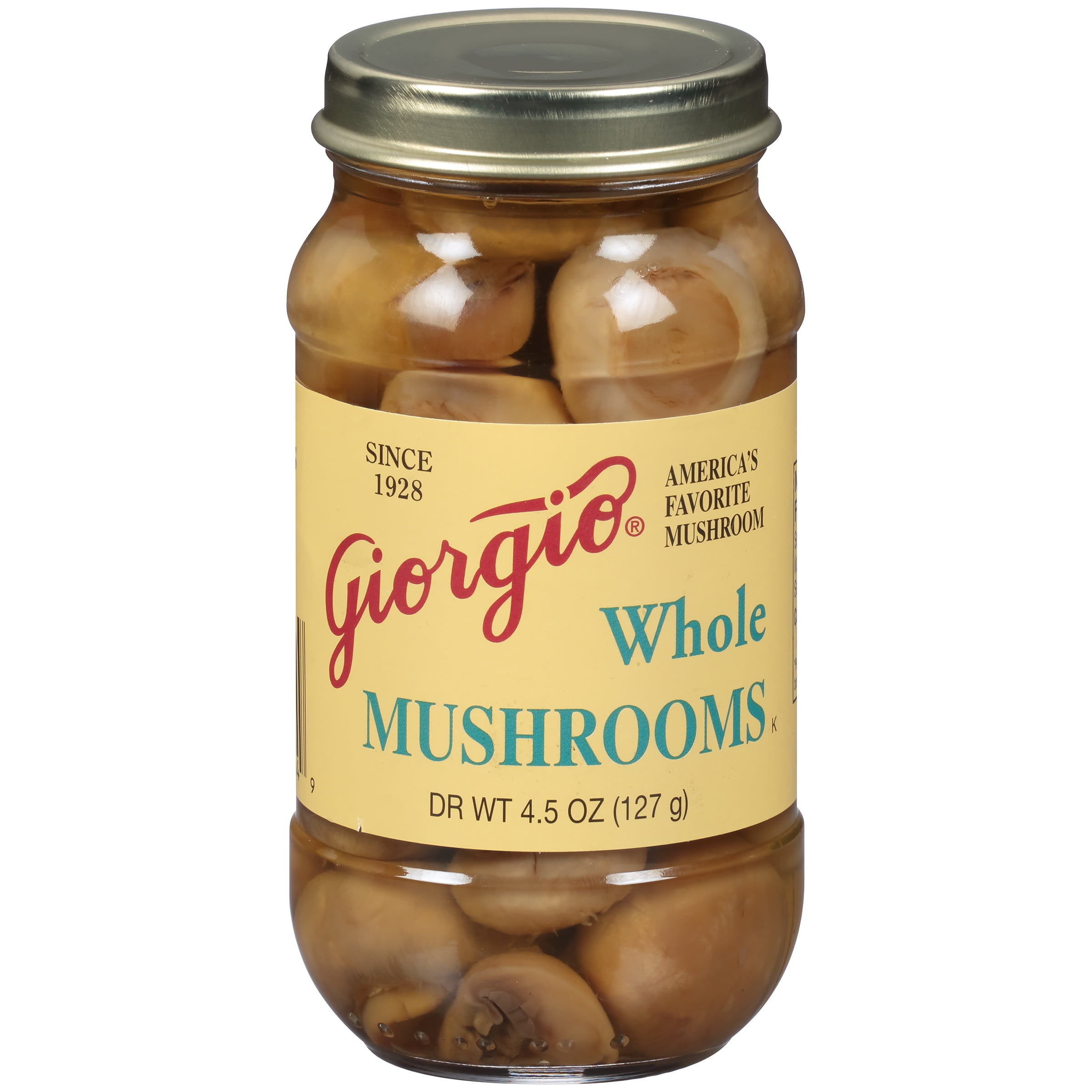 Giorgio Whole Mushrooms 4.5 Oz Jar by Giorgio Foods, Inc.