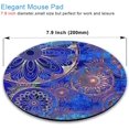 thumbnail image 2 of XINQIHANG Gold and Blue Mandala Flower Round Mouse Pad, Retro Non-Slip Rubber Mousepad Small, Personalized Design Office Accessories Desk Decor Mouse Pad for Computers Laptop, 7.9 x 7.9 Inch, 2 of 6