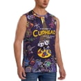 thumbnail image 2 of Cuphead Movie Men's Tank Top Lightweight Summer Sleeveless Tee Shirt Muscle Tank Tops Workout T-Shirts Casual Athletic Undershirts, 2 of 7