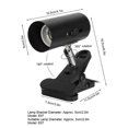 thumbnail image 3 of Reptile Sun Basking Lamp Clip on Bracket Rotatable Heat Light Holder with Clamp US Plug 110VShort Black Lamp Bracket, 3 of 4