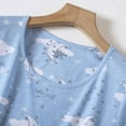 thumbnail image 3 of Jiyugala Nightgown for Women Cotton Nightgown Sleepwear Short Sleeves Shirt Casual Print Sleepdress, 3 of 4