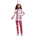 thumbnail image 1 of Barbie Doll & Accessories, Career Pastry Chef Doll with Uniform and Chef's Hat, and Cake Slice, 1 of 6