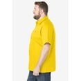 thumbnail image 3 of KingSize Men's Big & Tall Solid Wrinkle-Resistant Short Sleeve Button Down, 3 of 6