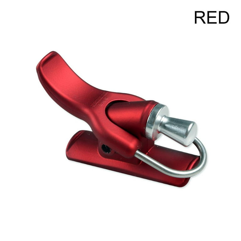 Hot Trigger Barrel Clip Marine Fishing Fish Finger Protector Clamp Thumb  Button Fishing Launch Gun Trigger Surfing Casting Tool RED 