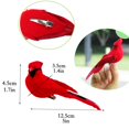 thumbnail image 4 of 2 piezas de decoración de pájaros rojos, clip de pájaros cardenales rojos artificiales, clip de pájaros cardenales de Navidad para decoraciones de adornos de árbol de Navidad (clip), 4 of 4