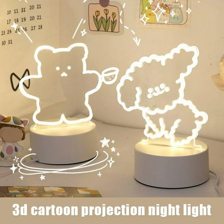 

3D Visualization Lamp Small Cute and Lovely 3D USB Desk Lamp Night Light Bear 2