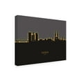 thumbnail image 2 of Michael Tompsett 'Zagreb Croatia Skyline Glow II' Canvas Art, 2 of 3