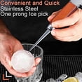 thumbnail image 3 of TidBay 2Pcs Ice Pick High Durability Rust-proof Stainless Steel Easy-Grip Ice Piton Tea Cake Needle Ice Breaking Tool Kitchen Supplies, 3 of 8