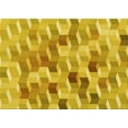thumbnail image 1 of Ahgly Company Machine Washable Indoor Rectangle Transitional Bright Gold Yellow Area Rugs, 5' x 8', 1 of 7