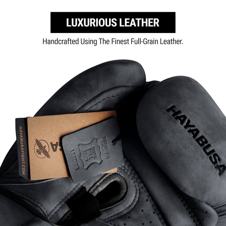 Hayabusa, T3 LX Leather Boxing Gloves, 12 oz, Black - Walmart.com