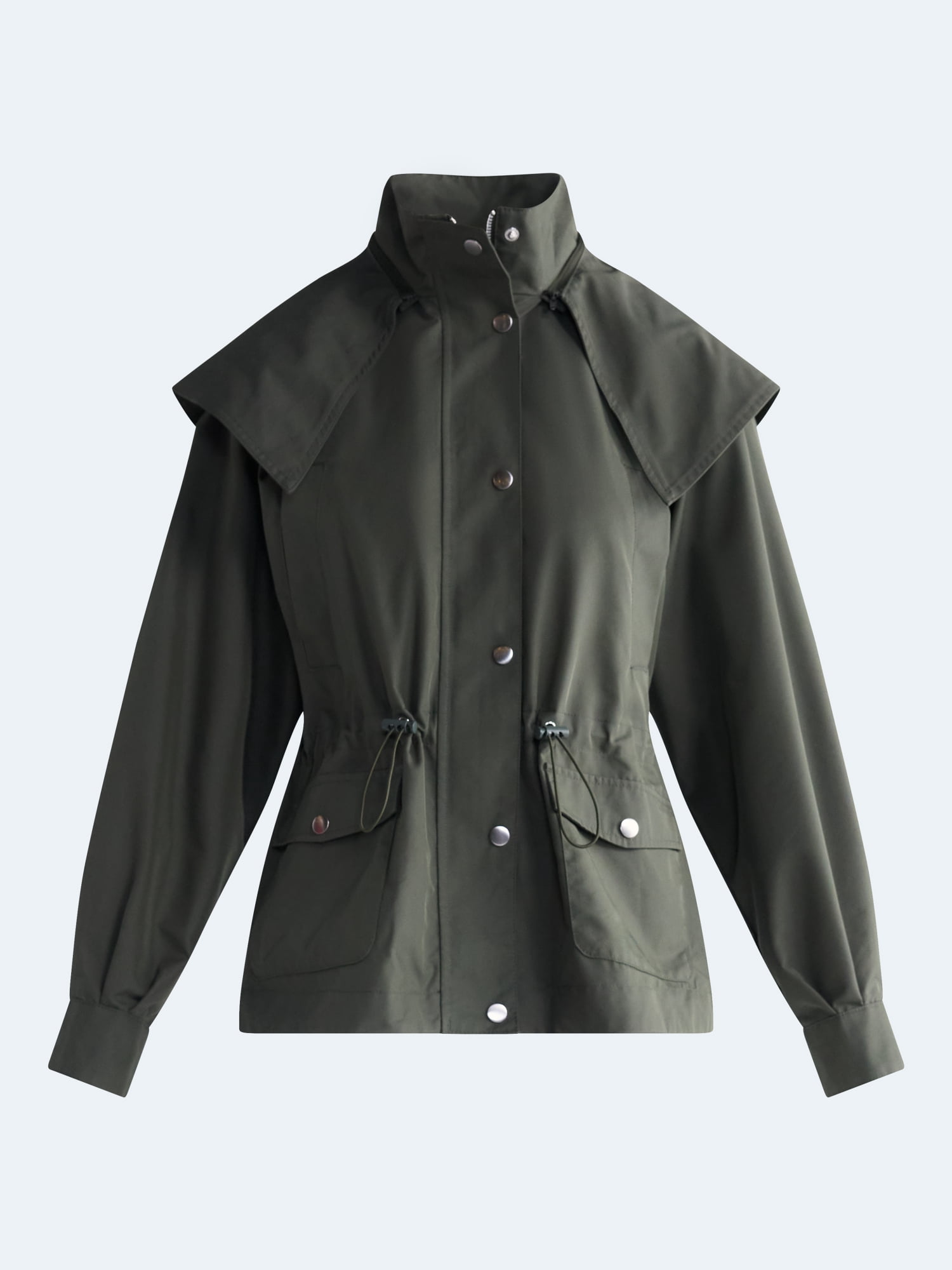 Free Assembly Women's and Women's Plus Cinched Utility Jacket with Hood, Sizes XS-4X