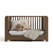 Graco Read-with-Me 4-in-1 Convertible Crib with Drawer and Removable Bookshelves, Hazelnut