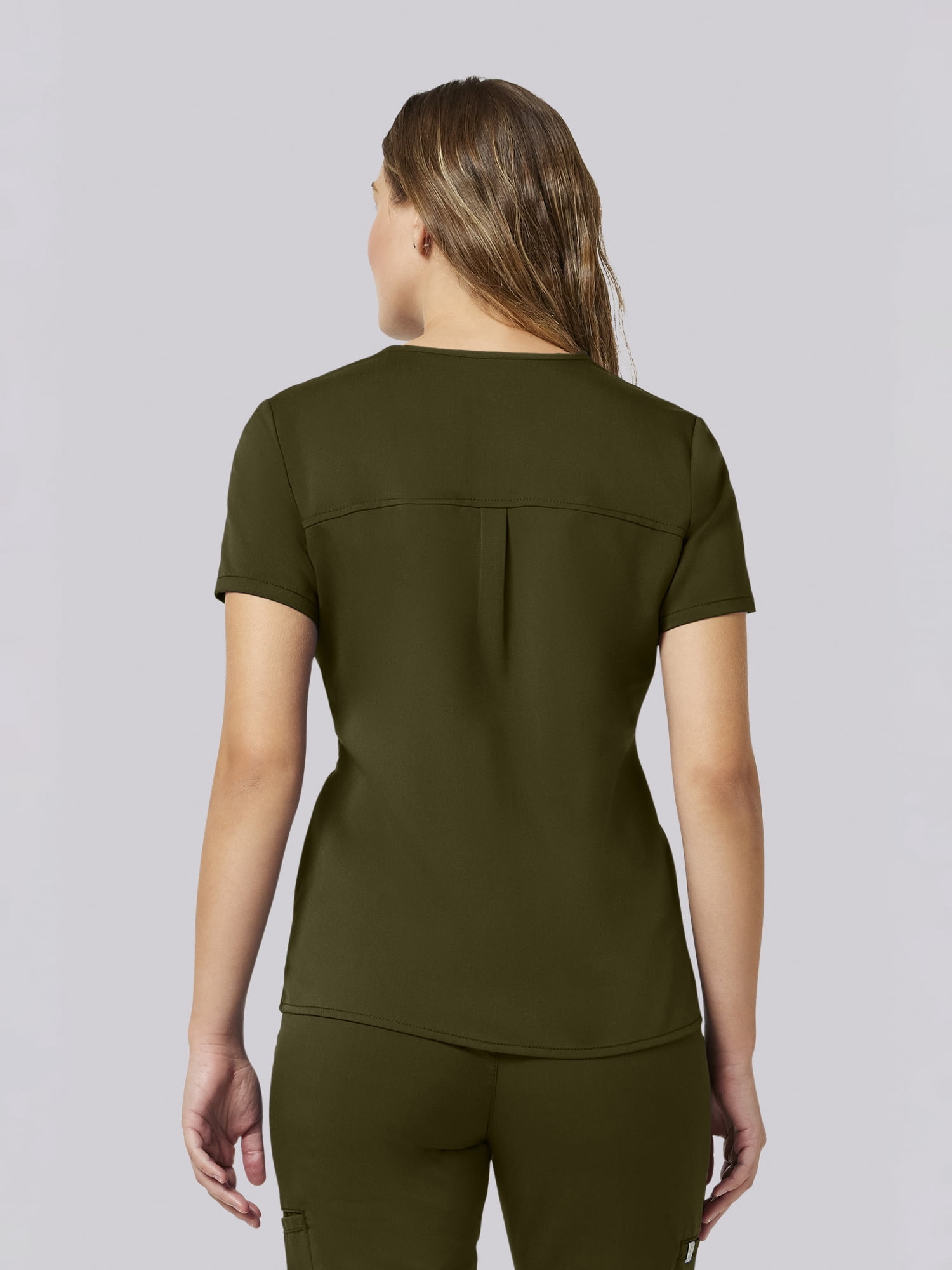 Scrubstar Ultimate Women’s Antimicrobial Welt Pocket V-Neck Scrub Top, Sizes XS–3XL