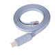 thumbnail image 1 of Cable de la Consola USB, Cable de Consola de Serie Cat5 Masculino A RJ45 Masculino A RJ45, Cable Plano de Serie USB 2.0 A RJ45 Para Enrutadores, 1.8m / 6 pasteles, 1 of 7