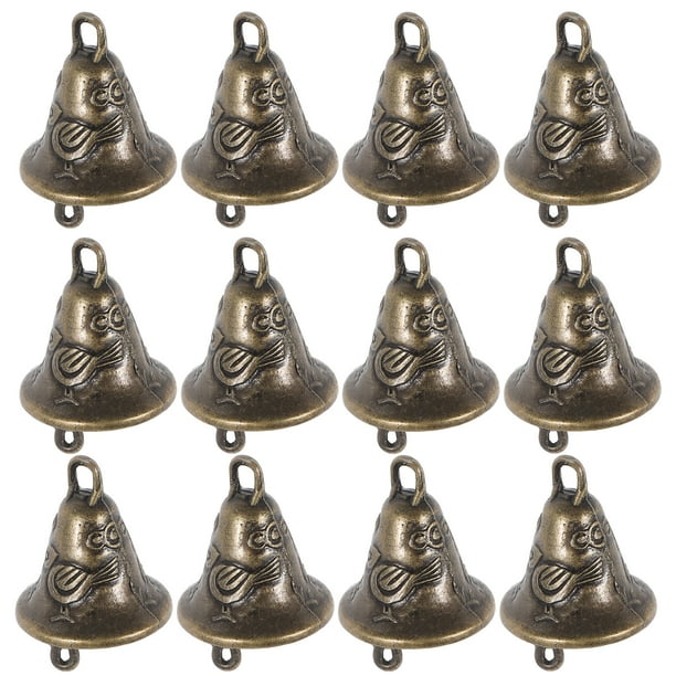 BRIGHTFUFU 20pcs Alloy Bells Metal Bell Statues Wind Chime Bell Accesorios (estilo aleatorio)