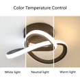 thumbnail image 5 of Luz de techo LED, lámpara de techo de 12 W, lámpara de techo LED de acrílico negro moderno para escalera de balcón de pasillo, diámetro de 24 cm, regulable 3000 K/4000 K/6000 K Zhivalor WLJ-4528, 5 of 5