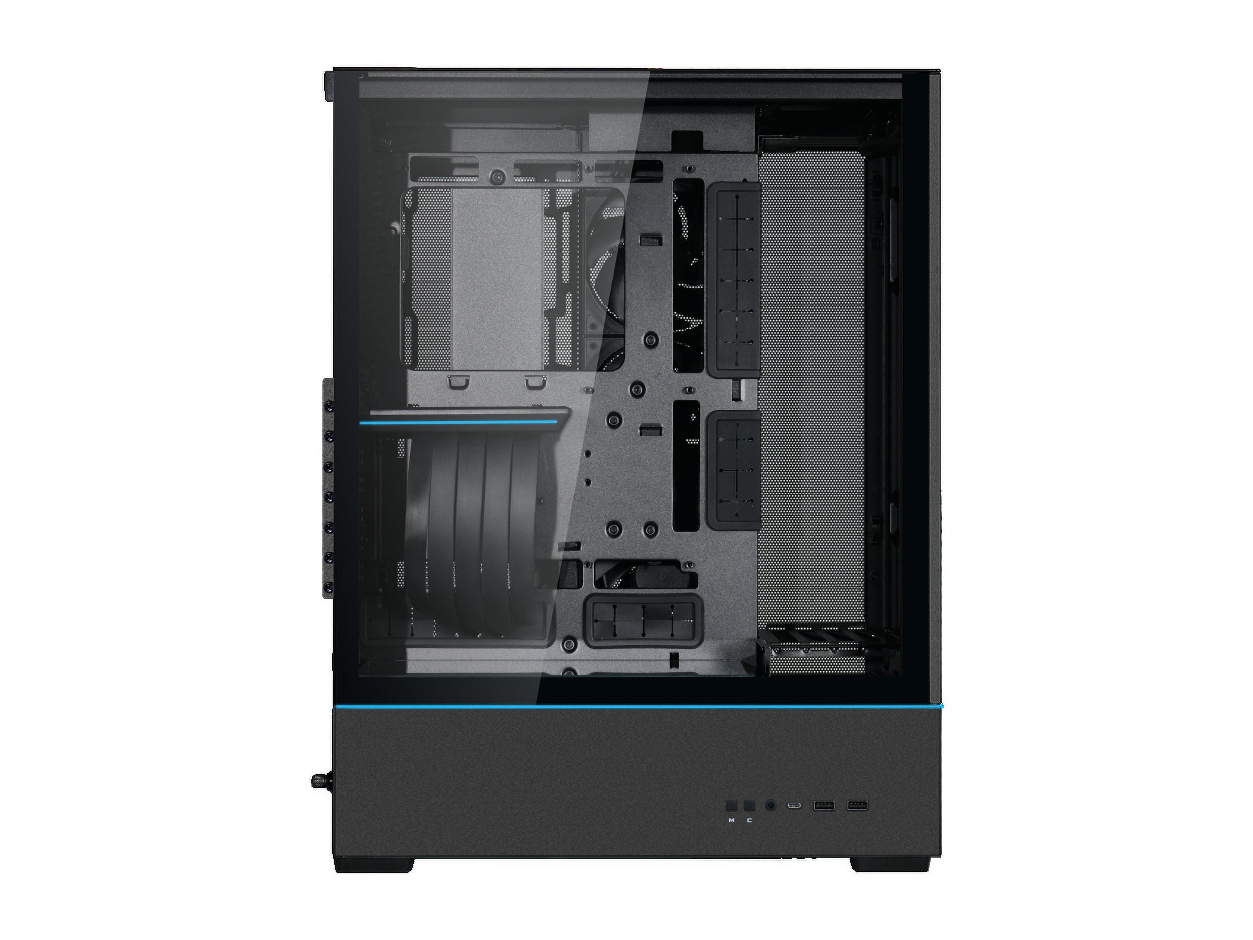 Lian-Li SUP01 RGB Tempered Glass ATX Small Tower Computer Case, Black