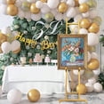 thumbnail image 5 of Easel Stand 13.5 x 53.5 Adjustable Height Metal Easel Display Stand Square Tube Gold, 5 of 8